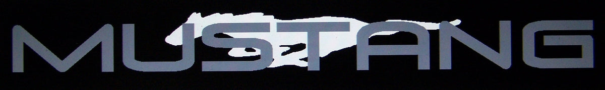 MUSTANG WINDSHIELD DECAL BANNER CHOOSE 2 COLORS