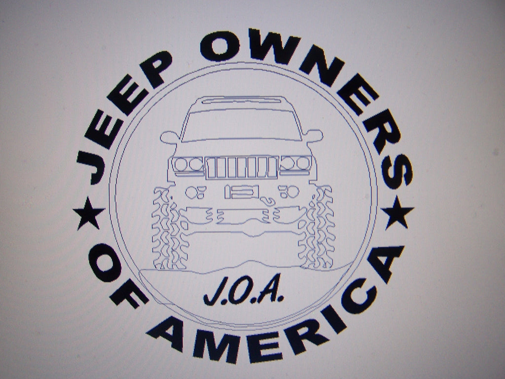 JEEP OWNERS OF AMERICA MEMBERS WJ VINYL DECAL STICKER
