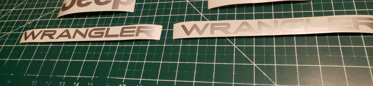 JEEP WRANGLER FENDER DECALS CHOOSE 2 COLORS YJ TJ