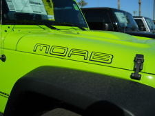 JEEP MOAB HOOD DECAL SET OF 2 VINYL STICKER