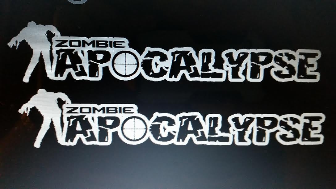 JEEP WRANGLER ZOMBIE APOCALYPSE HOOD DECAL SET