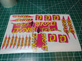 BMX DYNO D-TOUR HOT PINK DECAL SET 86 87 88
