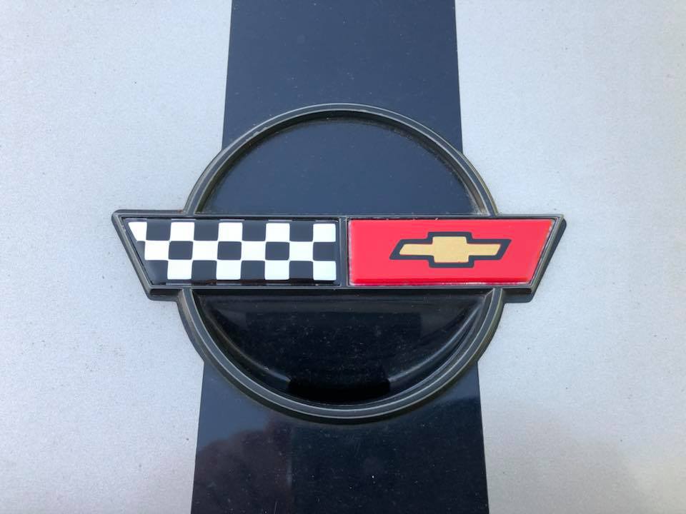 CORVETTE C4 HOOD AND FUEL DOOR EMBLEM OVERLAY DECAL 1984-1990