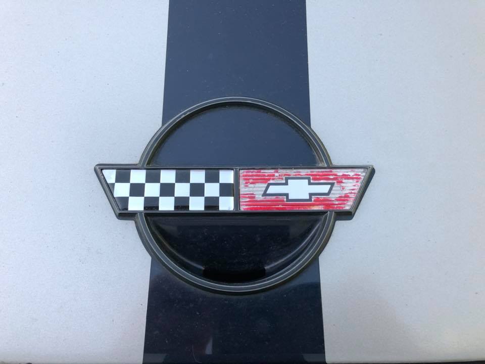 CORVETTE C4 HOOD AND FUEL DOOR EMBLEM OVERLAY DECAL 1984-1990
