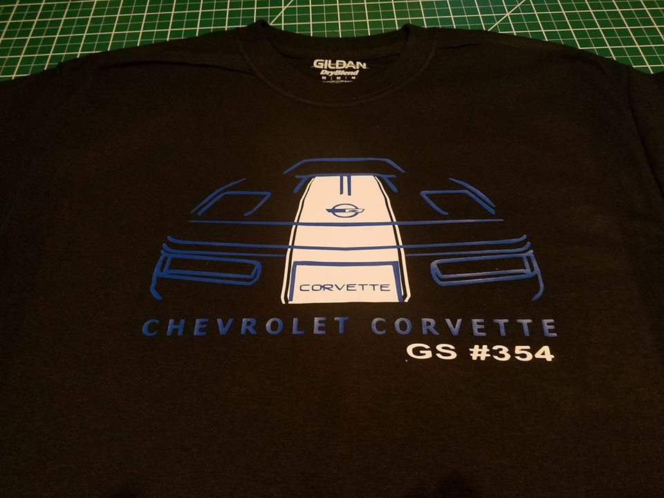 1996 GRAND SPORT CORVETTE C4 SILHOUETTE T-SHIRT