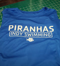 INDY SWIMMING SWIM TEAM T-SHIRT PIRANHAS LOGO