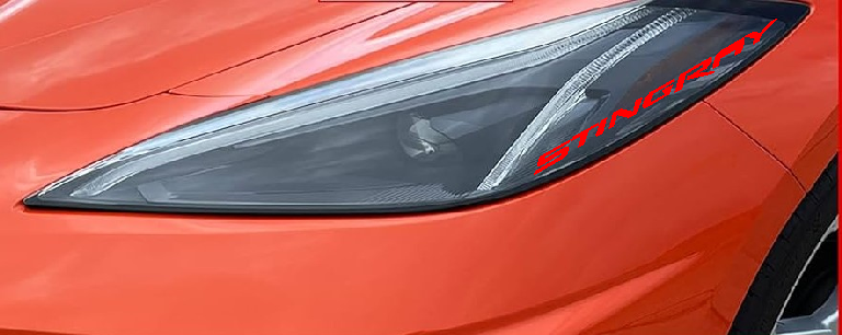 CORVETTE STINGRAY C8 SIDE OF HEADLIGHT DECAL CHOOSE COLOR SET OF 2