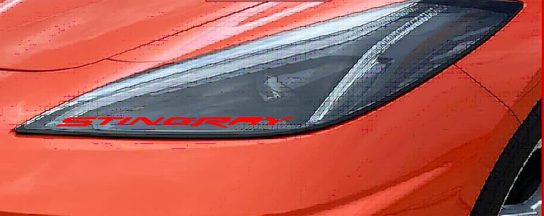 CORVETTE STINGRAY C8 HEADLIGHT DECAL CHOOSE COLOR SET OF 2
