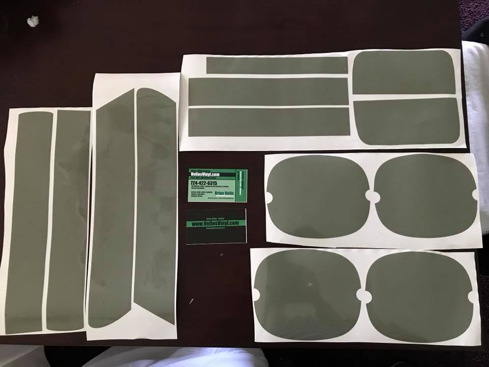 CORVETTE 13 PIECE VINYL TINTED LIGHT OVERLAY KIT 91-96 C4