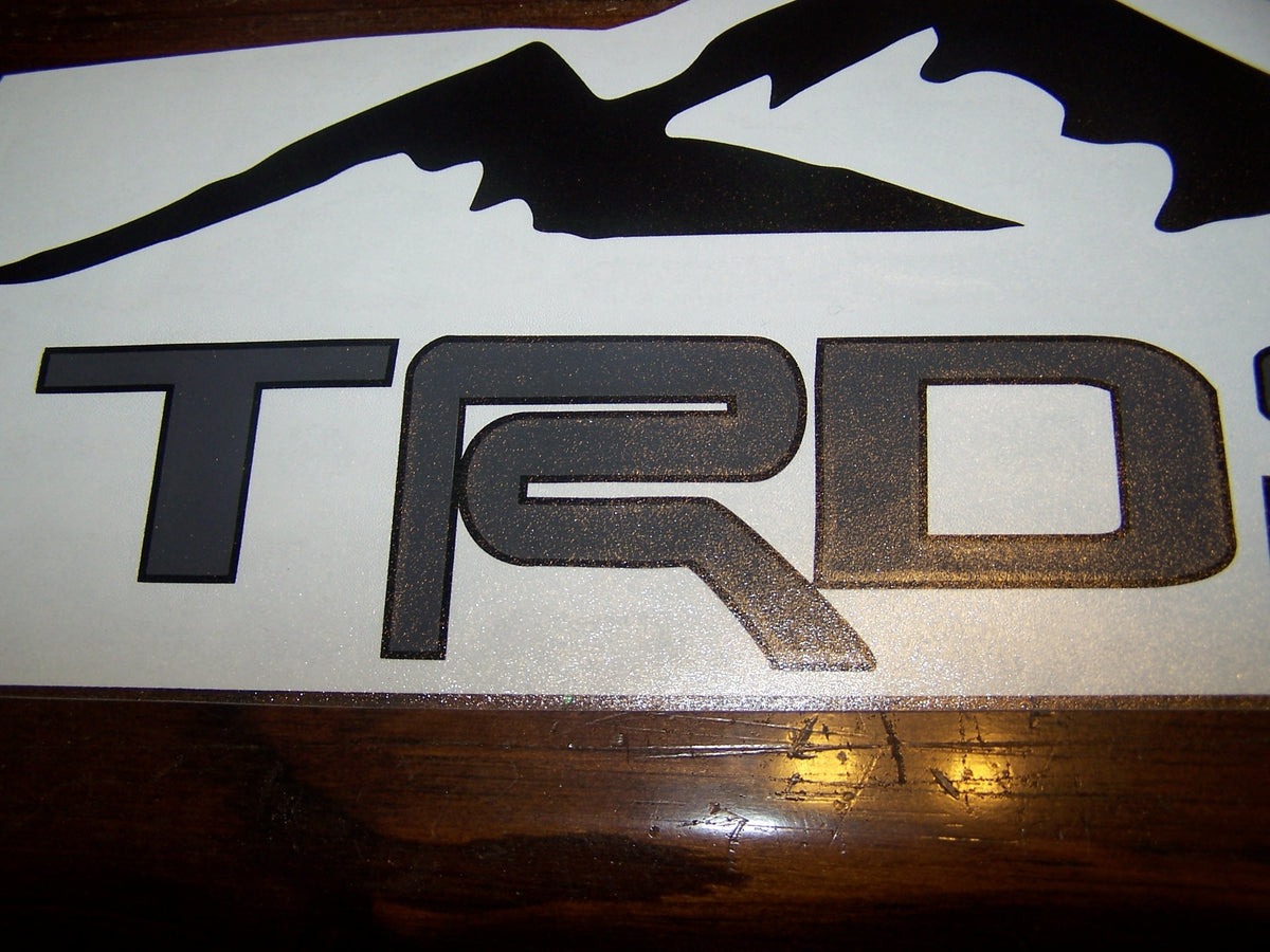 TRD OFF ROAD BEDSIDE / WINDOW STICKER VINYL DECAL SET OF 2