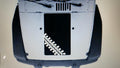 JEEP WRANGLER HOOD BLACKOUT TIRE TRACK DESIGN DECAL JK TJ YJ CJ