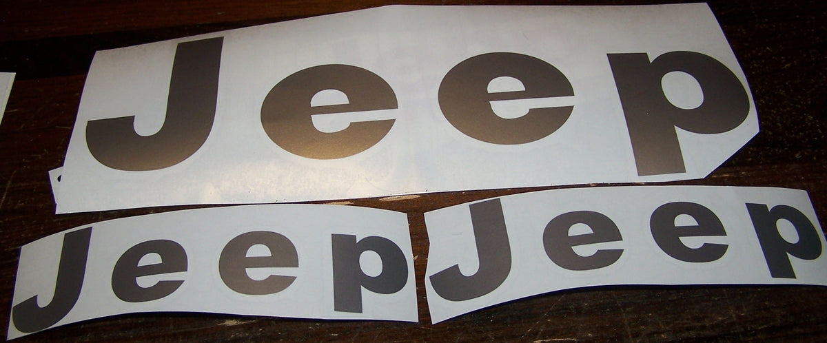1975-86 JEEP CJ TAILGATE & FENDER VINYL DECAL KIT CJ7 SCRAMBLER
