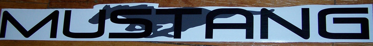 MUSTANG WINDSHIELD DECAL BANNER CHOOSE 2 COLORS