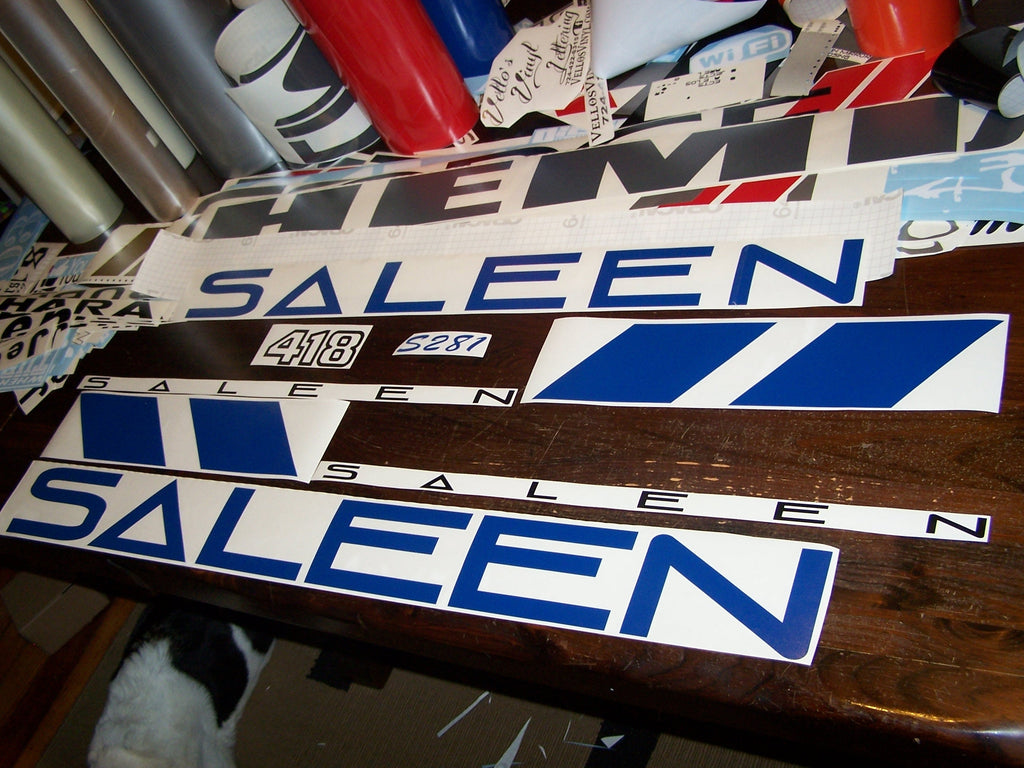 SALEEN MUSTANG VINYL DECAL KIT COMPLETE