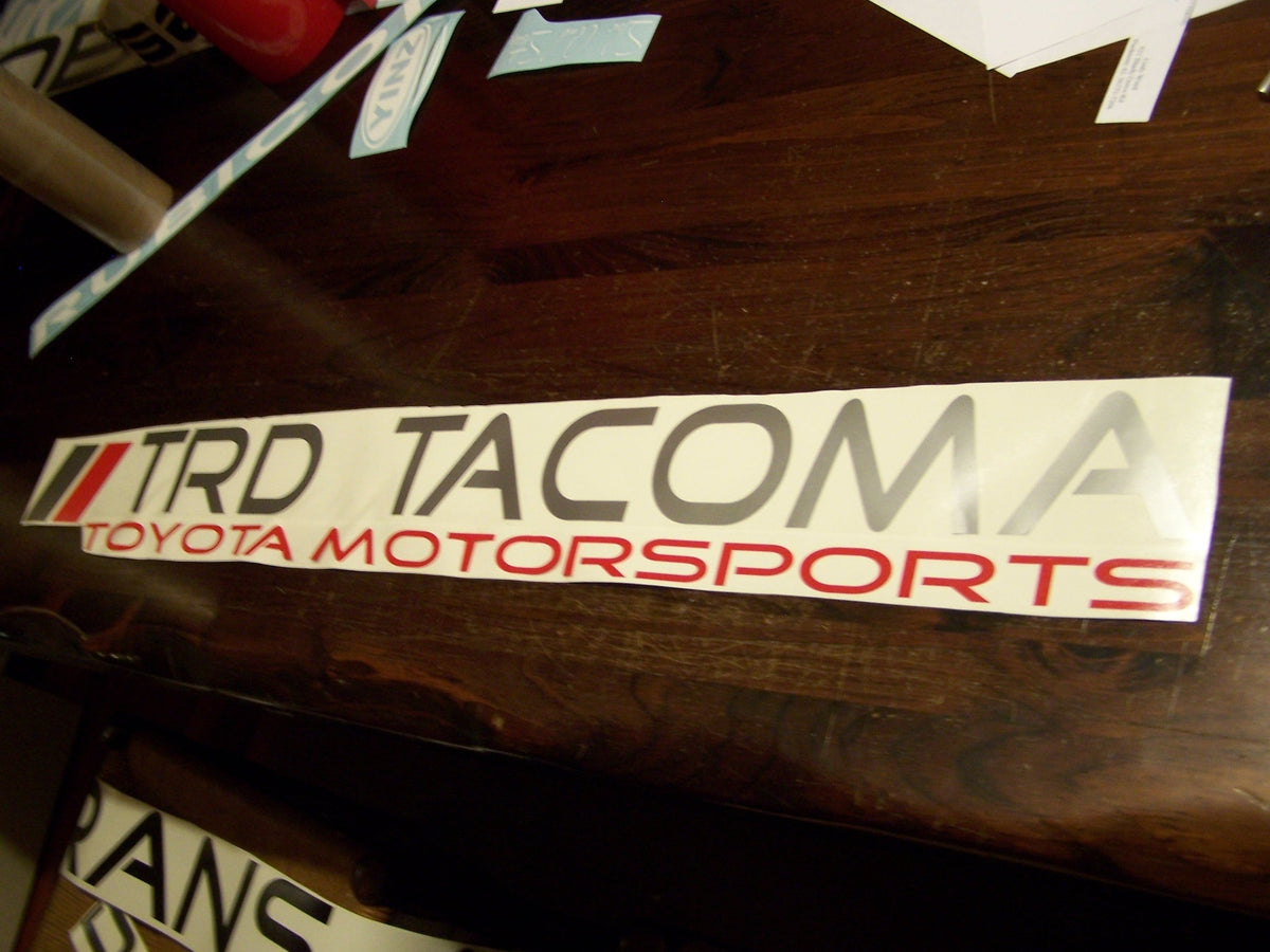 TRD TACOMA WINDSHIELD VINYL DECAL STICKER BANNER