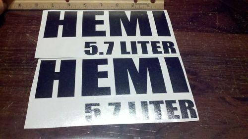 HEMI 5.7 LITER FENDER, VALVE COVER, OR HOOD DECALS