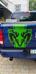 DODGE RAM TAILGATE DECAL WITH RAM HEAD