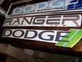 DODGE WINDSHIELD BANNER NEW LOGO CHOOSE COLORS & SIZE