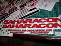 JEEP WRANGLER SAHARACON UNLIMITED HOOD & FENDER DECAL SET JK JKU
