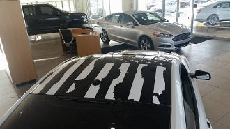 15-25 S550 FORD MUSTANG DISTRESSED AMERICAN FLAG FOR ROOF
