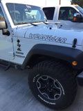 JEEP WRANGLER OUTLINED HOOD DECALS