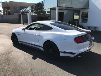 2015-2022 MUSTANG ROCKER PANEL STRIPES CHOOSE COLOR & TEXT
