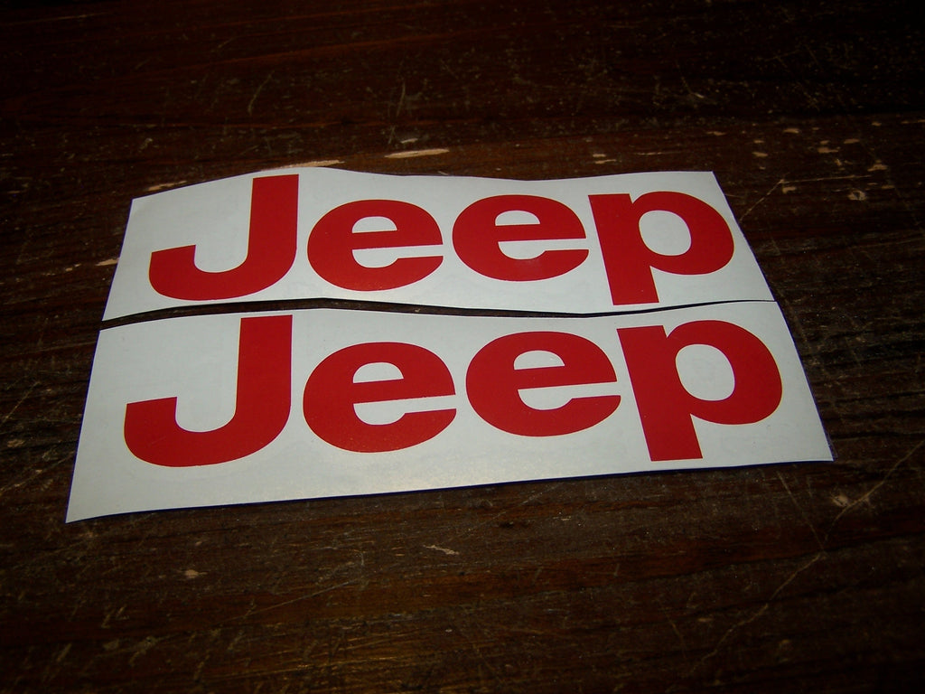 JEEP FENDER DECAL STICKER SET OF 2 WRANGLER RUBICON TJ JK
