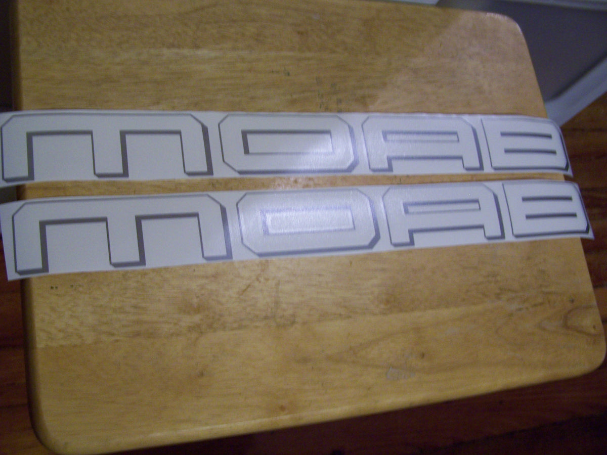 JEEP MOAB HOOD DECALS VINYL STICKER SET