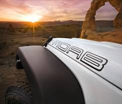JEEP MOAB HOOD DECAL SET OF 2 VINYL STICKER
