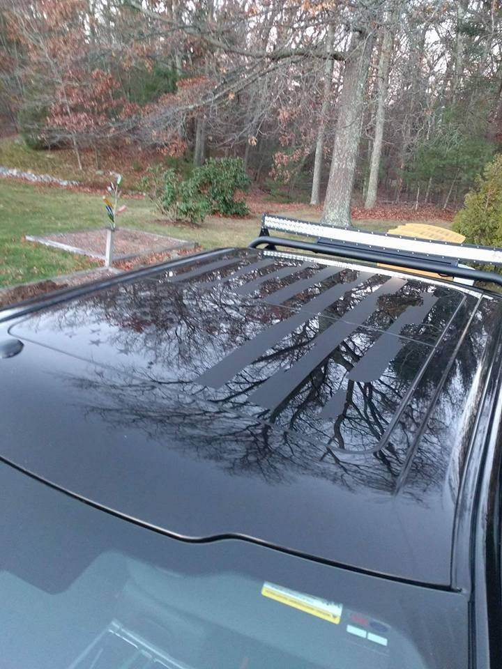 FORD F-150 DISTRESSED AMERICAN FLAG FOR ROOF GLASS PANEL F250