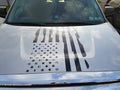 TOYOTA TUNDRA DISTRESSED AMERICAN FLAG VINYL DECAL CHOOSE COLOR