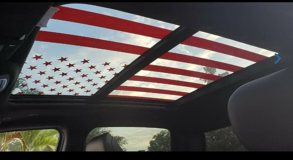 FORD F-150 AMERICAN FLAG ROOF GLASS PANEL F250 F350 SUPER DUTY