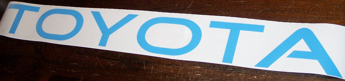 TOYOTA WINDSHIELD WINDOW DECAL BANNER CHOOSE SIZE & COLOR