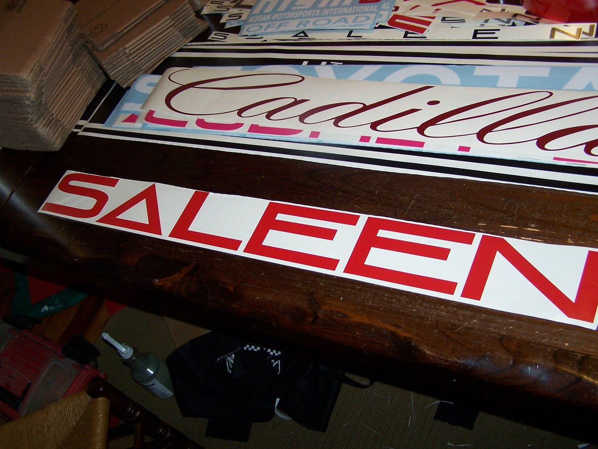 SALEEN WINDSHIELD DECAL BANNER STICKER CHOOSE COLOR AND SIZE