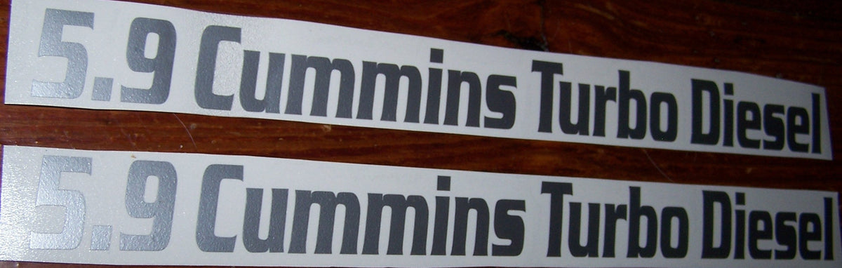 5.9 CUMMINS TURBO DIESEL DECAL SET