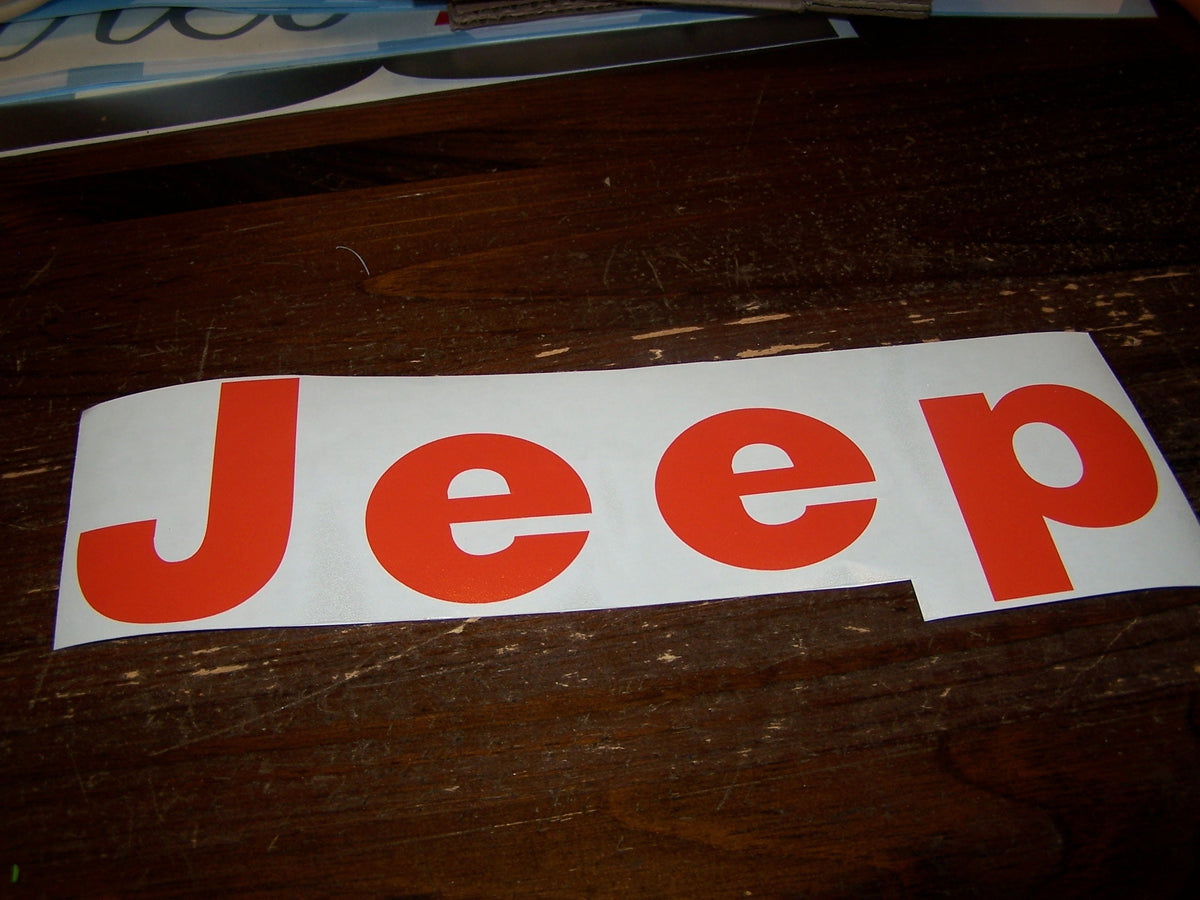 1975-86 JEEP CJ TAILGATE VINYL DECAL CJ7 SCRAMBLER CJ8