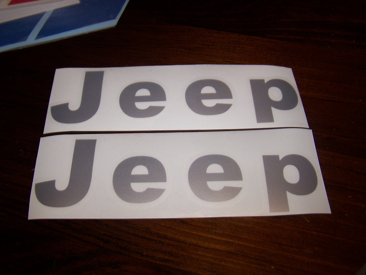 JEEP FENDER DECAL SET OF 2 WRANGLER CJ YJ SCRAMBLER