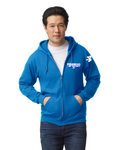 INDY SWIMMING SWIM TEAM FULL ZIP UP HOODIE PIRANHAS LOGO
