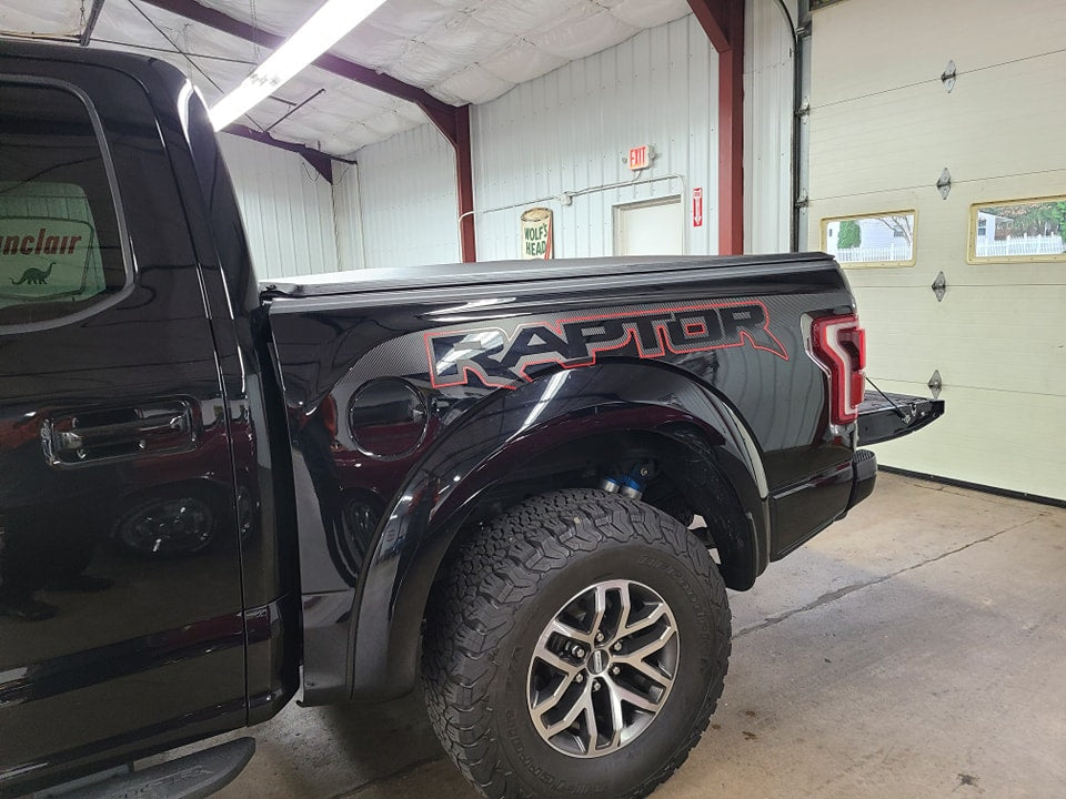 FORD RAPTOR BEDSIDE QUARTER PANEL DECAL SET OF 2 CHOOSE COLORS