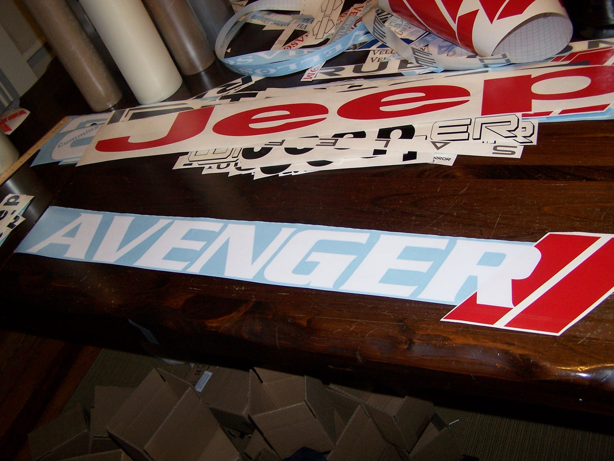 DODGE AVENGER WINDSHIELD DECAL CHOOSE SIZE & 2 COLORS