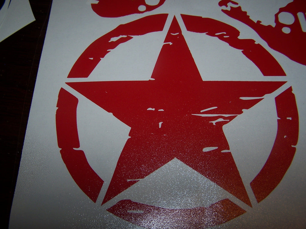 JEEP FREEDOM EDITION OSCAR MIKE STAR HOOD DECAL STICKER