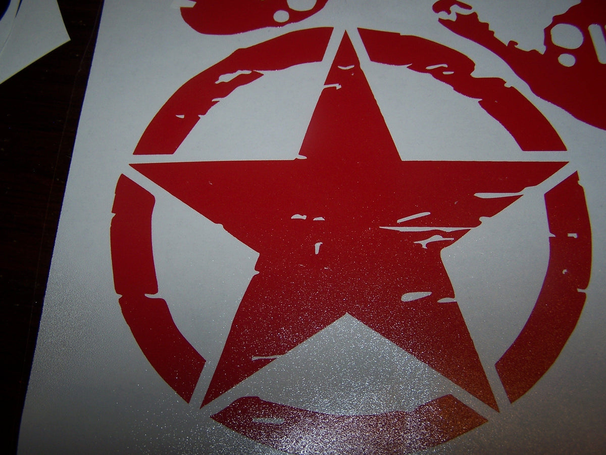JEEP FREEDOM EDITION OSCAR MIKE STAR HOOD DECAL STICKER