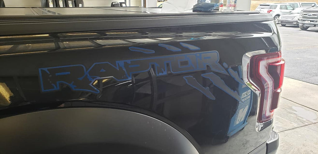 FORD RAPTOR BEDSIDE QUARTER PANEL DECAL SET OF 2 CHOOSE COLORS