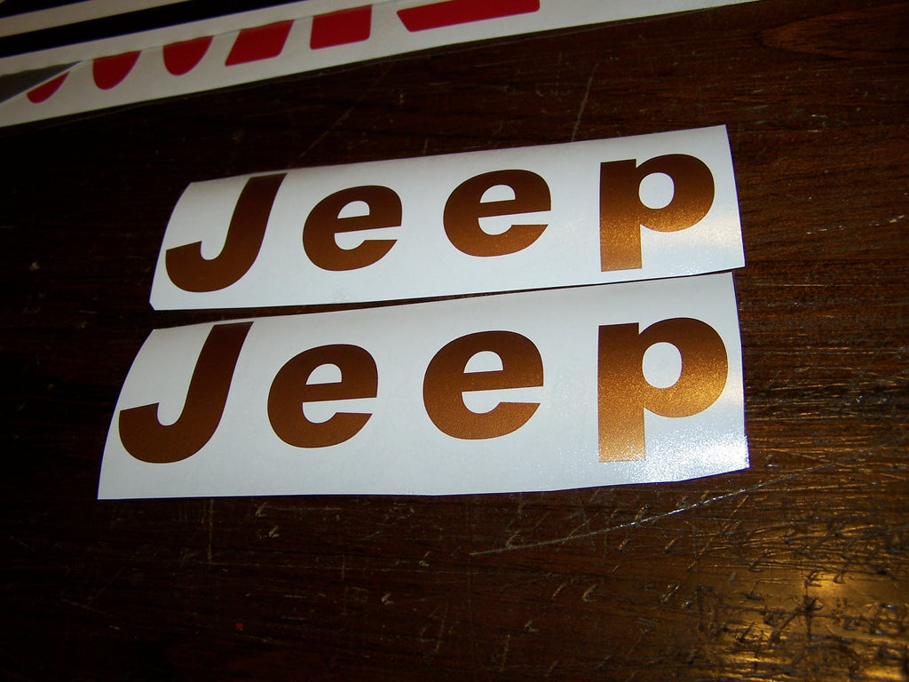 JEEP FENDER DECAL SET OF 2 WRANGLER CJ YJ SCRAMBLER