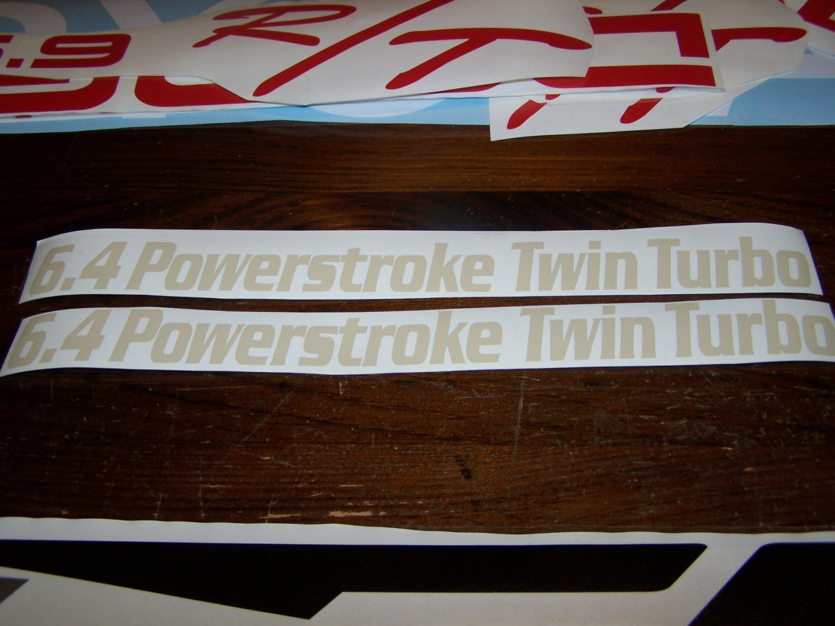 6.4 POWERSTROKE TWIN TURBO DECAL SET