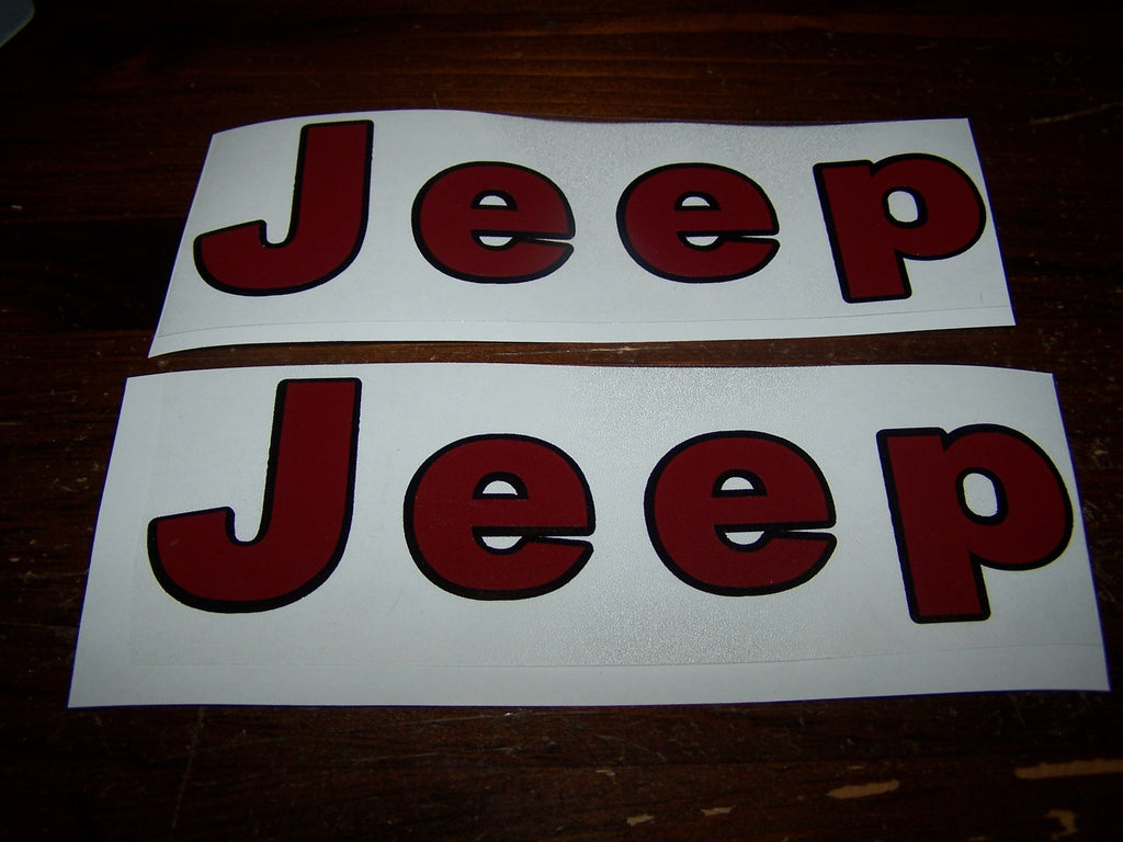 JEEP FENDER DECAL SET WRANGLER CJ YJ SCRAMBLER CHOOSE 2 COLORS