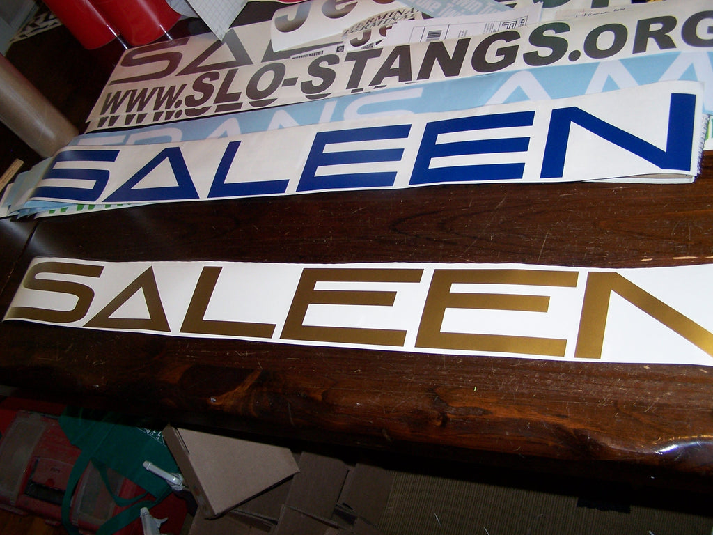 SALEEN WINDSHIELD DECAL BANNER STICKER CHOOSE COLOR AND SIZE