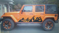 JEEP WRANGLER MOUNTAIN DECALS FULL SIDE SET OF 2