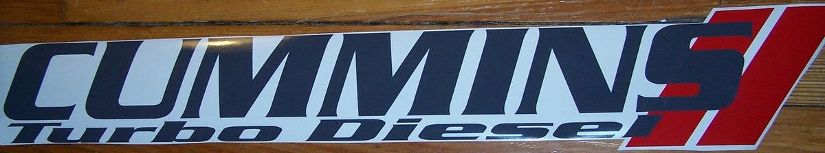 CUMMINS TURBO DIESEL WINDSHIELD DECAL CHOOSE SIZE & 2 COLORS