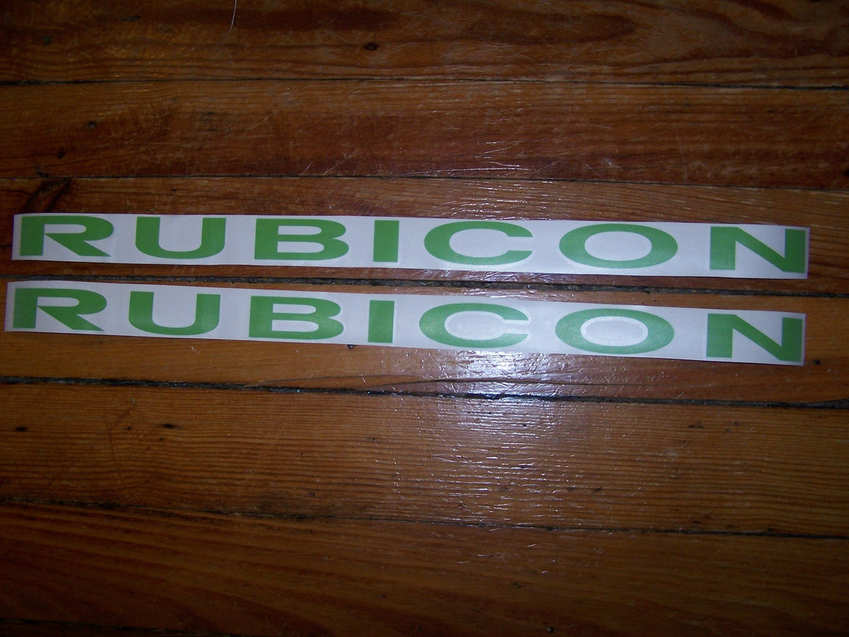 JEEP RUBICON WRANGLER HOOD DECAL SET